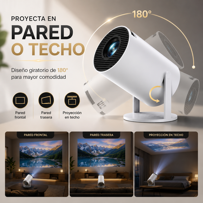 Mini Proyector Inteligente HY300 ¡Convierte Tu Casa en un Cine!
